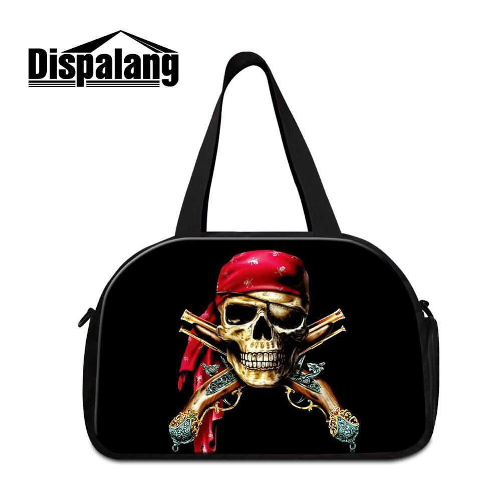 Cool workout duffeltasker til mænd kranium mellemstore skulderbagagetasker til kvinder drenge sporty taske bedste duffle bag til teenager: Rødbrun