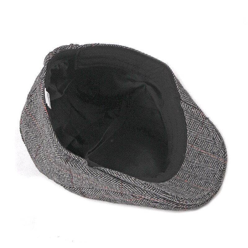 Men&#39;s Newsboy Caps Spring Women Cabbie Ivy Cap Striped Beret Men Driver Glof Hat Flat Cap Middle Aged Old Age Dad Hat