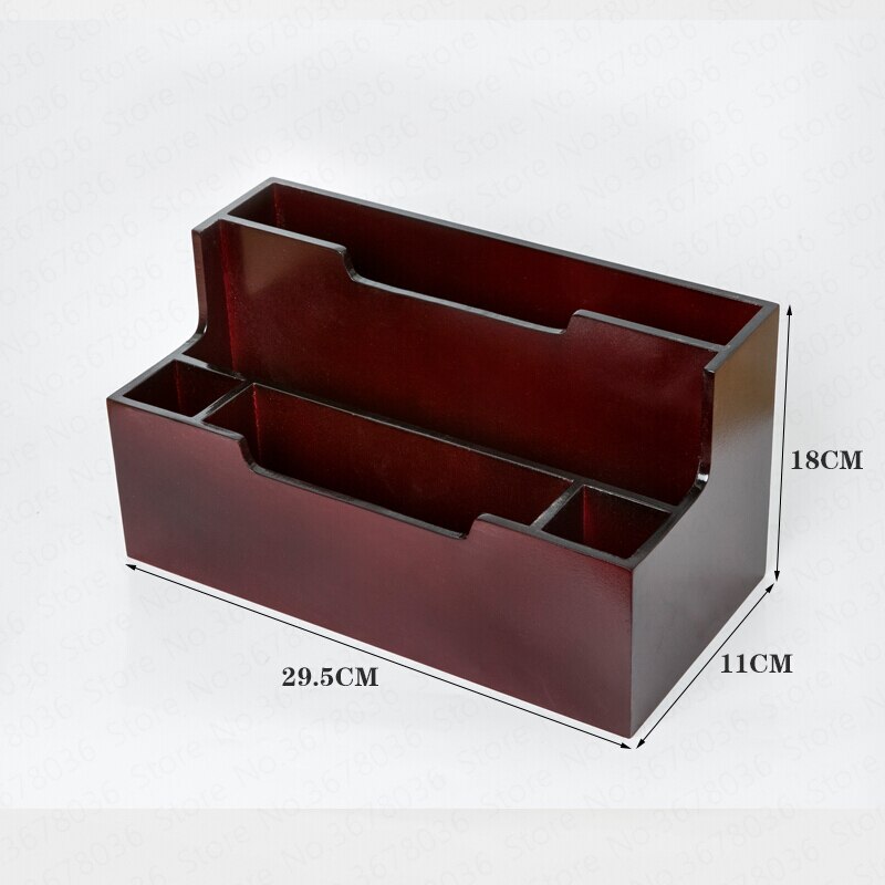 Solid wood retro storage cabinet newspaper books magazine box newspaper rack folder with drawer