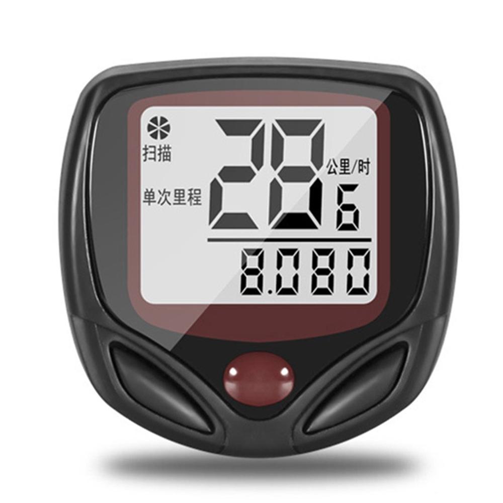 Bike Computer With LCD Digital Display Waterproof Bicycle Odometer Speedometer Cycling Stopwatch Riding Accessories Tool