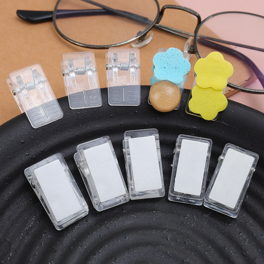 30/10/5/1PCS Selbstklebende Clips Papierklemmen Tapisserie Clips Foto Bild Poster Kunststoff Frühling Clip Schule DIY Dekoration
