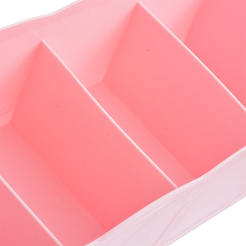 1pc Storage Box 5-grids Multi-function Plastic Drawer Organizer Underwear Closet Bin Clothes Storage Organizer 26.5cmx8cmx6.5cm