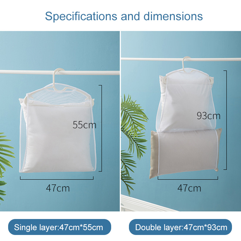 Pillow Hanging Net Drying Rack Cushion Doll Drying Nets Storage Bag Multifunctional Pillow Clothes Storage Supplies