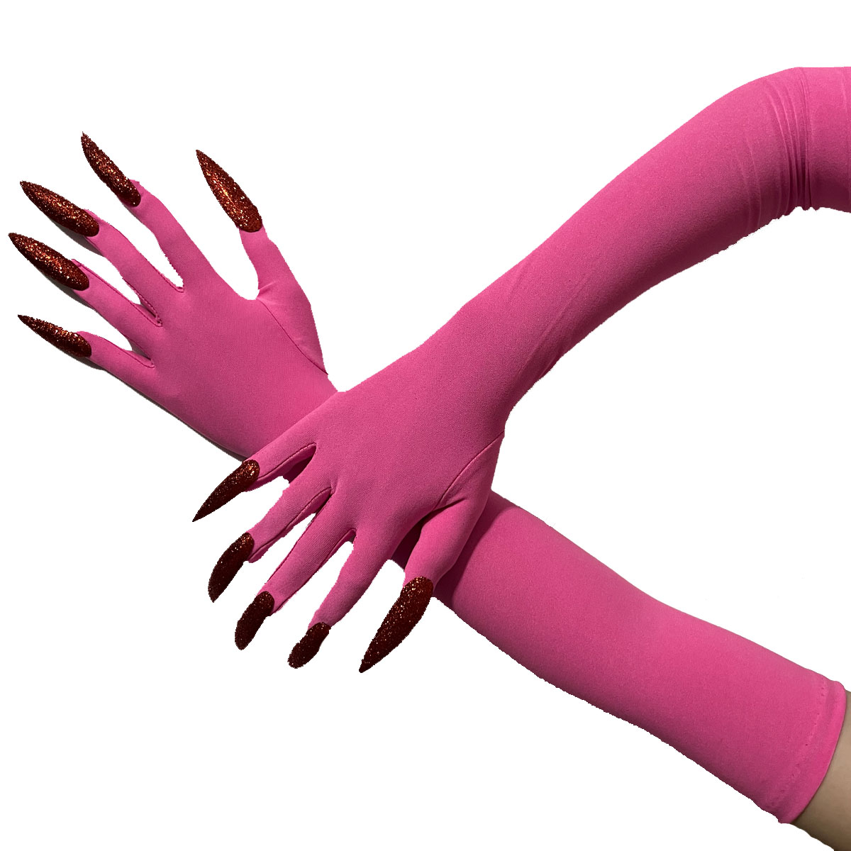 Coole Halloween Handschoenen Ghost Claw Dress Up Handschoenen Mode Rode Handschoenen Lange Nagels Cosplay Halloween Grappige Handschoenen C068