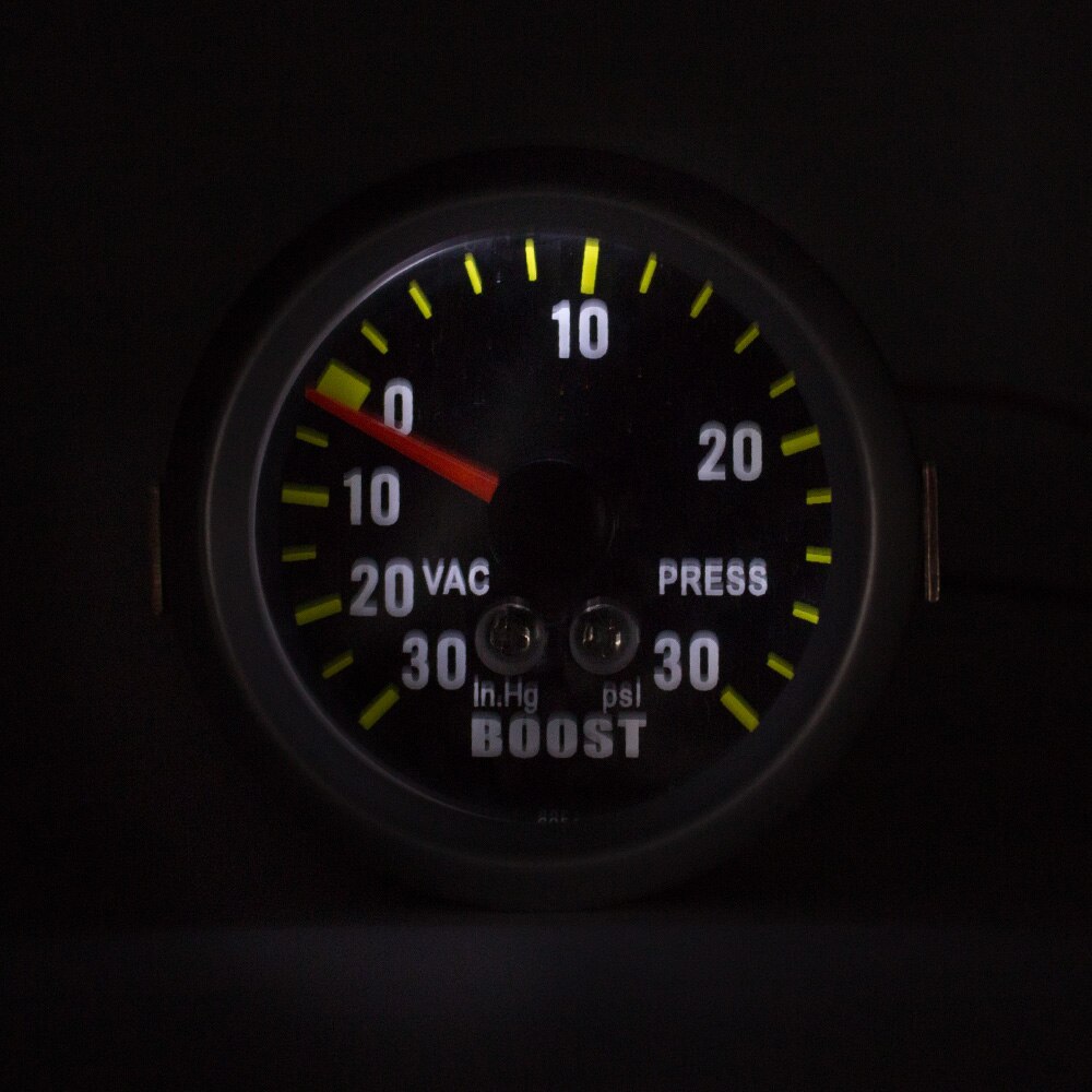 Cnspeed 52mm psi turbo boost måler med sensor psi kulfiber ansigt bil turbo boost måler auto boost gauge  yc100031
