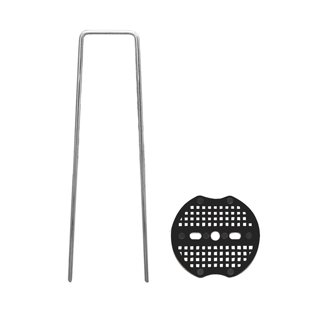 Garden Peg Adjustable Width Lawn U Shaped For Netting Anchoring Pin Galvanized Steel Reusable Fixing Landscaping Ground Stake
