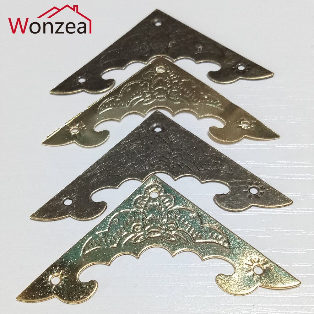 20 stk / masse jern bronze hjørne beslag størrelse 40mm til smykkeskrin bryst træ sag fotoalbum hjørne dekorativ beskytter