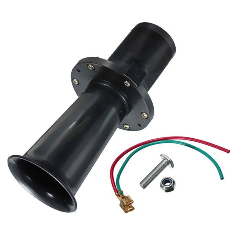 Car Boat Motorbike Universal Van Air Horn for car Klaxon Ahoooogah Sound 12V Classic Boat Truck Klaxon Horn: Black