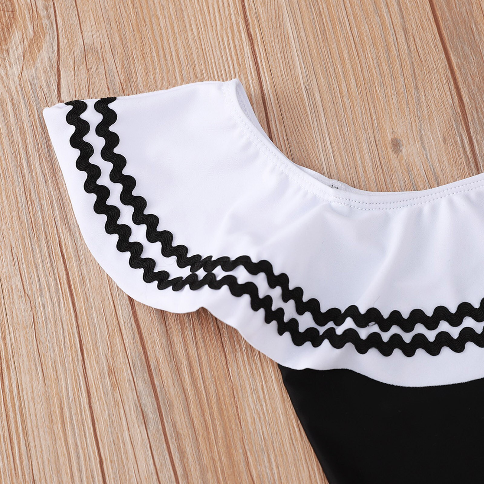 #56 Toddler Girls Kids Swimsuit Wave Flying Embroidery One-piece Swimsuit Summer Bathing Solid Купальники Для Девочек