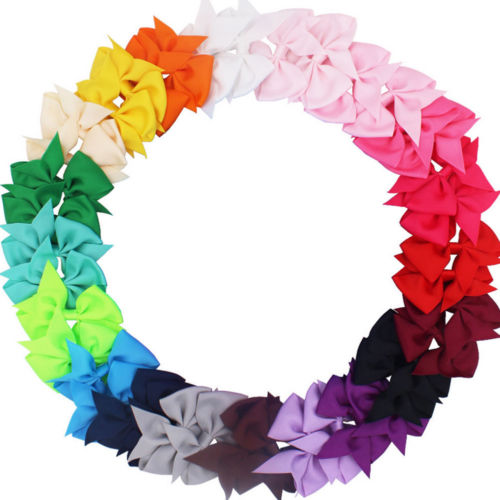 40pc VEEL Baby Meisjes Grote 6 Inch Haarelastiekjes Alligator Haar Clips-Baby Meisje Set