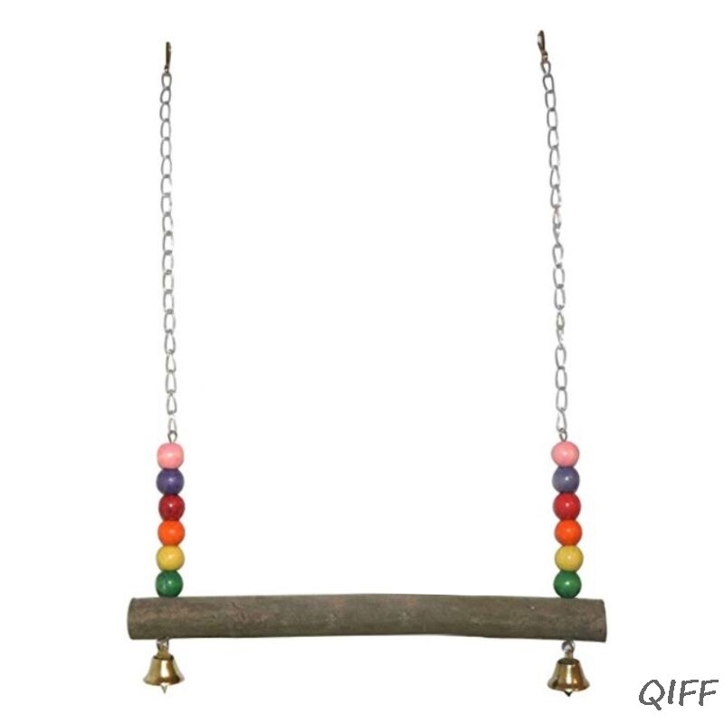 Kurczak huśtawka drewniane zabawki kury ręcznie ptak zabawkowe klatki papuga ara stojak treningowy uchwyt M76D: Default Title