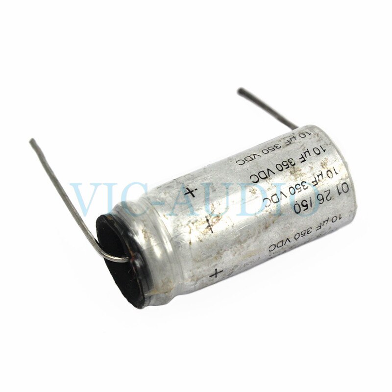 Condensador electrolítico de Pin Axial, piezas de amplificador de 10UF y 350V, accesorios de Audio para bricolaje, serie Richa PEG124, 2 uds.,