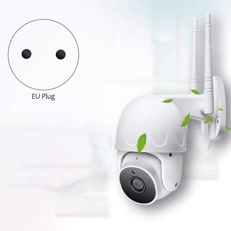 Surveillance Camera Wifi E Camera Automatische Tracking 1080P Hd 360 ° Panoramisch Ptz Huis Outdoor Surveillance (Eu Plug)