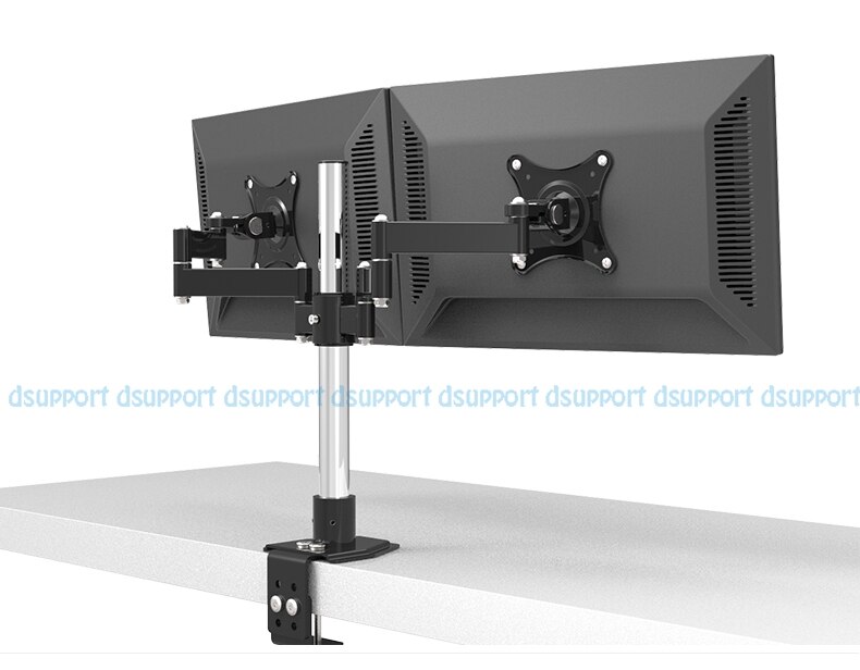 Desktop Dual LCD Computer Monitor Houder 360 graden Roterende Gratis Lifting Dual Monitor Mount Arm Laden 10kgs Elke