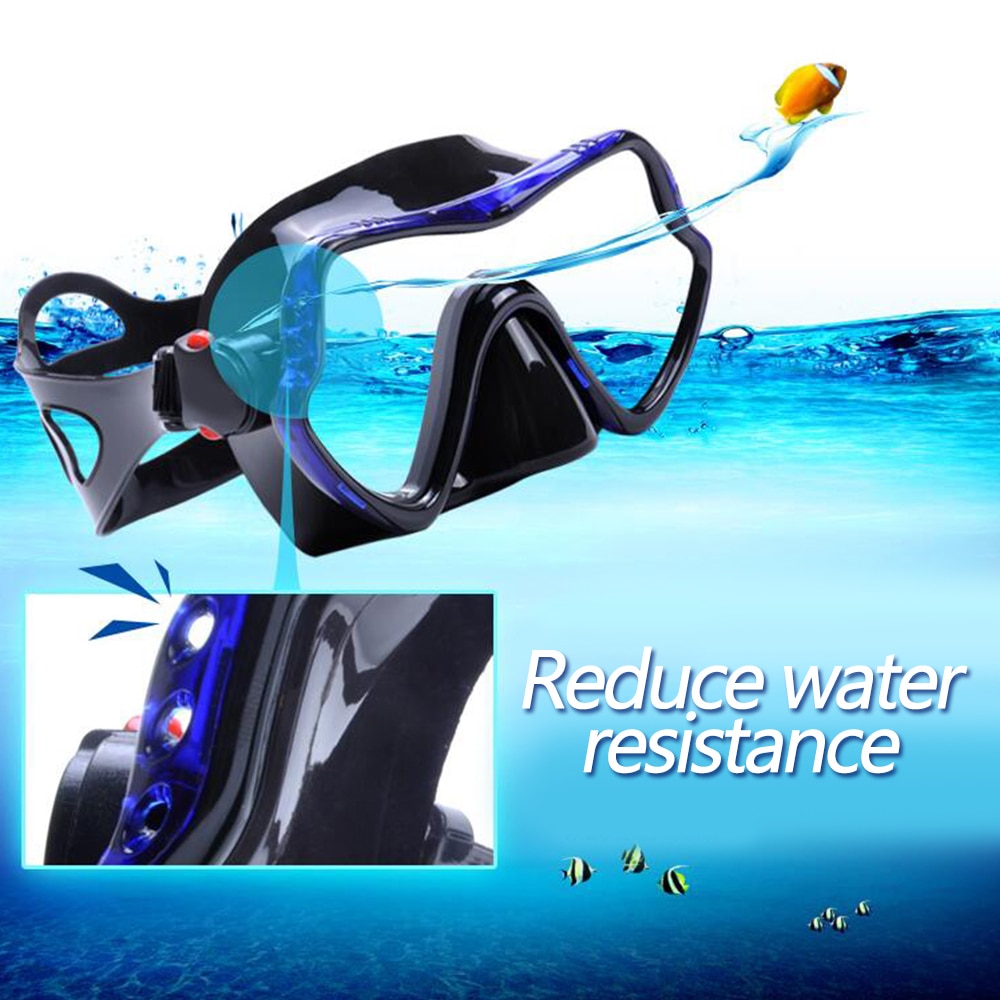 Yfxcreate Professionele Skuba Duikbril Bril Wide Vision Watersport Apparatuur Onderwater Duiken Bril 200-1000