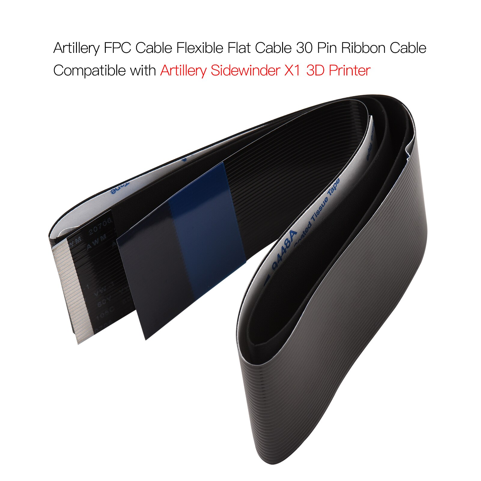 Artillery Printer X Axis PCB FFC Flexible Flat Cable 20 Pin Ribbon Cable Compatible For Artillery Sidewinder X1 3D Printer Parts: Sidewinder X1 30-Pin