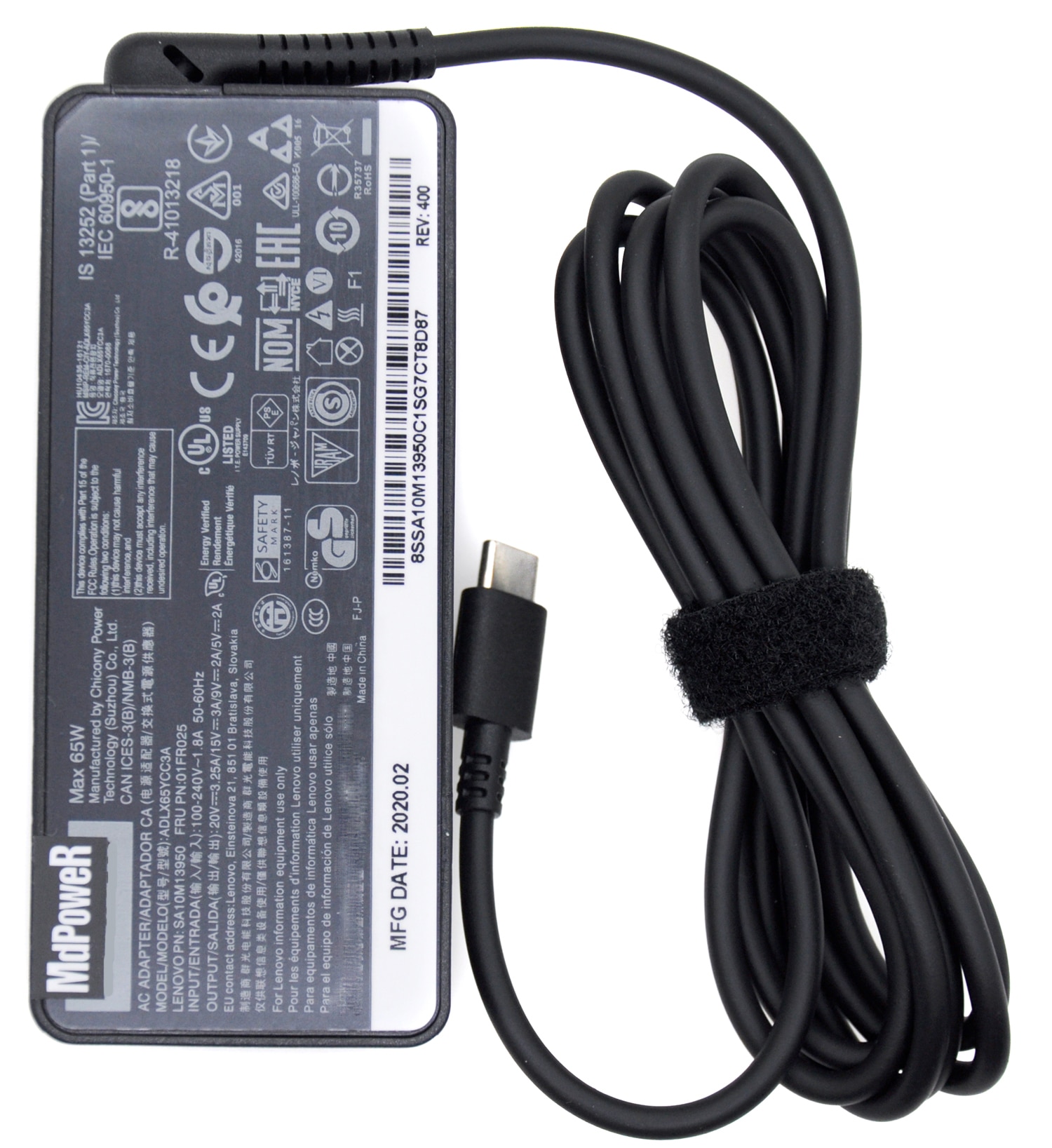 Originele 65W 20V 3.25A Type C Ac Adapter Laptop Oplader Voor Lenovo Thinkpad X280 X380 X390 X395 L580 ADLX65YLC3A ADLX65YCC3D