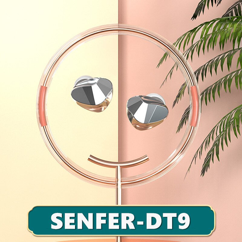 Senfer DT9 1DD Knowles Ba In Ear Oortelefoon Hybrid Metal Heasets Hifi Sport Muziek Bass Oordopje Afneembare Kabel DT6 Pro KP580 Zsn
