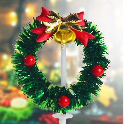 Kerst taart decoratie plug-in kerstboom elanden topper cake kerstcadeau partij decoratie bruiloft cake topper 1pcs: Geel