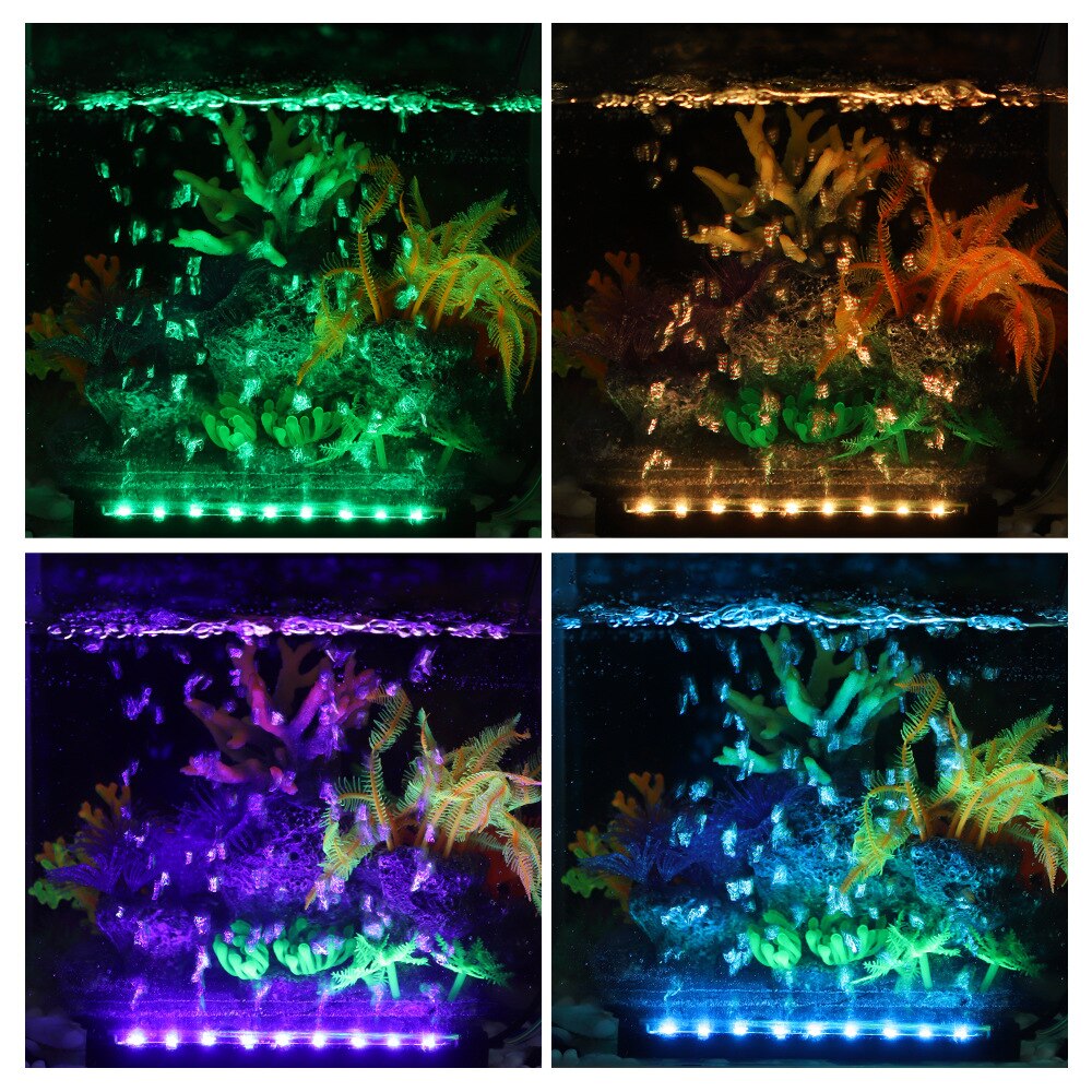 Submersible RGB Light Making Oxygen Underwater Color Changing LED Air Bubble Lighting Aquarium Air Bubble Lamp for Fish Tank