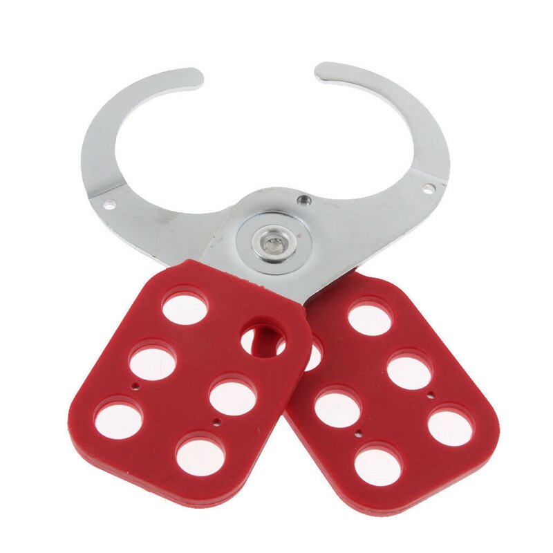 Retail Steel Lockout Hasp Lock Heavy Duty Safty Lockout Hasp 38mm Red