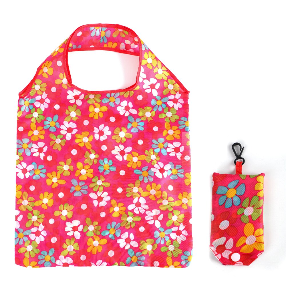 1PC Foldable Reusable Bags For Groceries Recyclable Grocery Tote Pouch Eco-Friendly Heavy Duty Washable Pouch Bag: p