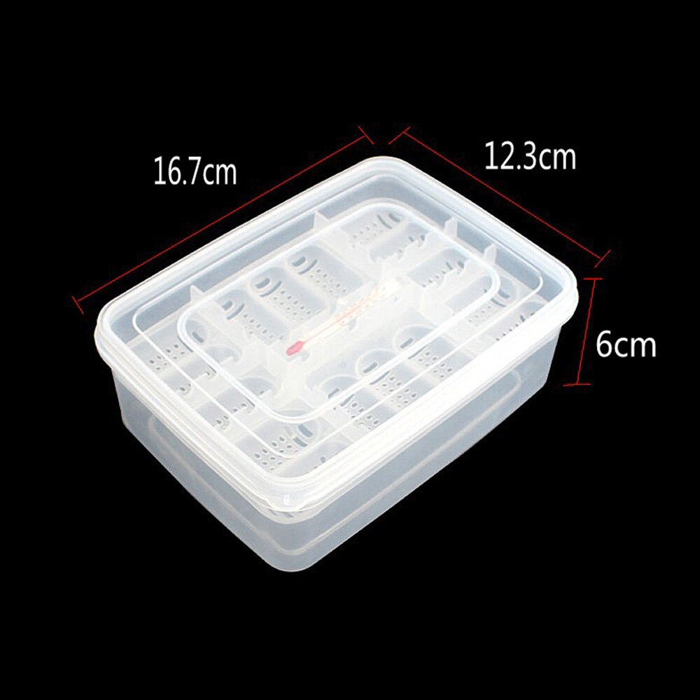 Plastic Reptiles Egg Incubator Tray Lizard Snake Eggs Hatcher Box with Thermometer Reptile Egg Box Reptile Breeding Box