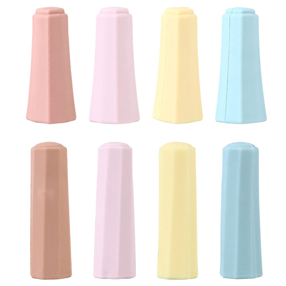 8Pcs Durable Pencil Caps Pencil Protective Cover Pencil Lid Stationery Supplies: Default Title