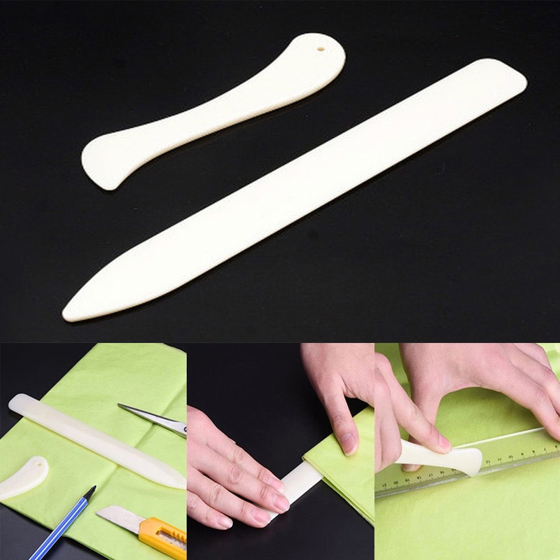 2PCS/SET Leather Craft Tools Bone Folder For Leather Scoring Folding Creasing PaperHome Handmade Accessories
