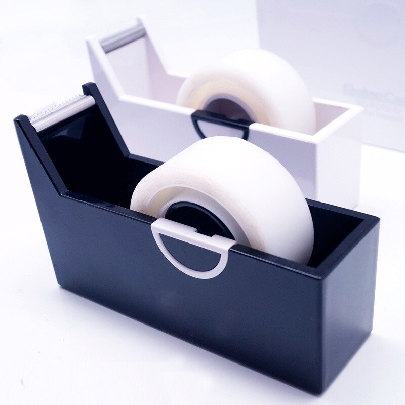 Plastic Masking Tape Cutter Washi Tape Storage Organizer Office Supplies Stationery Tape Dispenser
