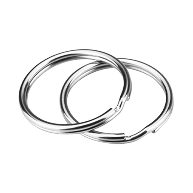 50 Stks/set 25Mm Sleutelhanger Paard Ring Paard Ring Dubbele Ring Kleine Sieraden Accessoires