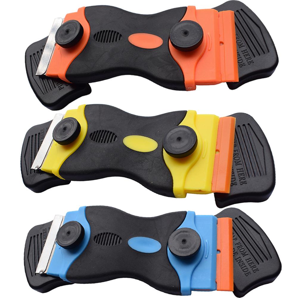 Glue Sticker Remover Cleaning Razor Scraper Plastic Steel Blade Carbon Fiber Vinyl Wrap Film Window Clean Squeegee E21