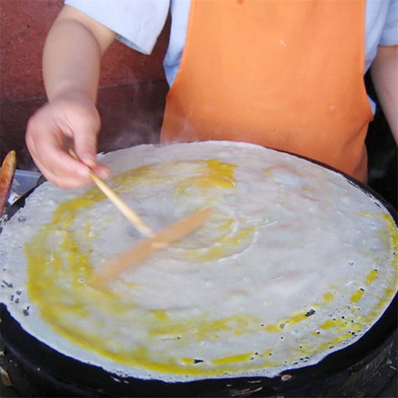 Doreenbeads Diy Chinese Houten Crêpe Maker T Vorm Pancake Batter Hout Spreader Stok Ei Taart Schraper Keuken Koken Tool 1pc