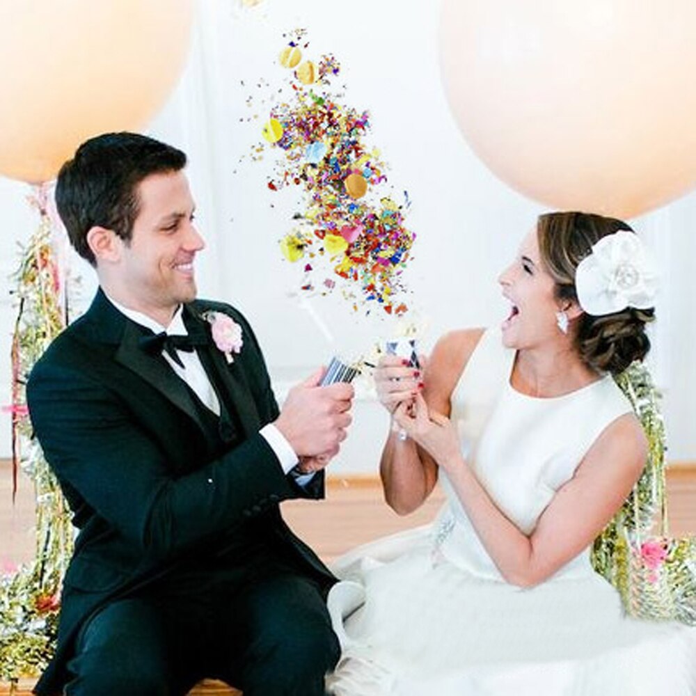 Födelsedagsfest dekorationer konfetti popper konfetti baby shower bröllopsfest bruddusch förlovning mariage konfetti