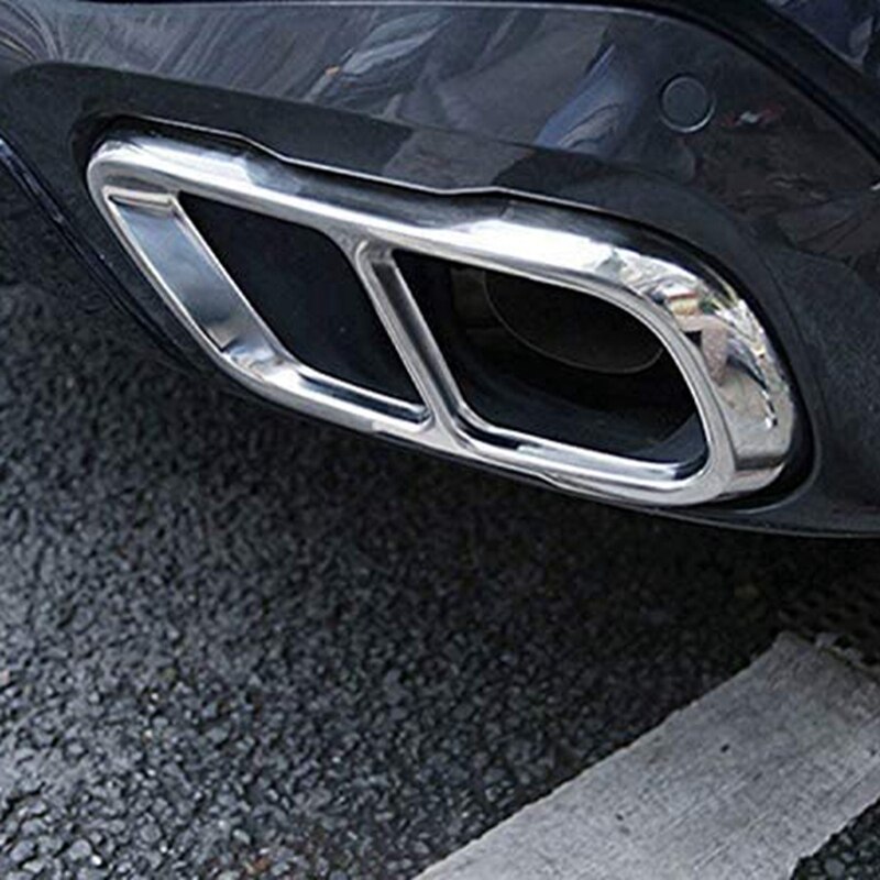 Stainless Steel Car Exhaust Muffler Pipe Cover Trim Tail Pipe Cover For-BMW X5 G05 X7 G07