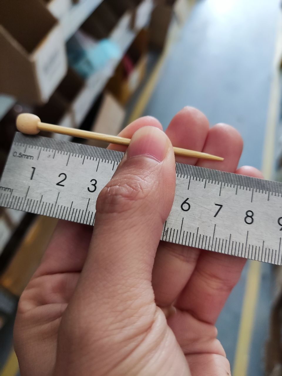 Mini Size 7cm knitting Needles Set Bamboo Material Sweater Weaving Knitting Needlework Kits With/ without Yarn DIY Knitted Tool