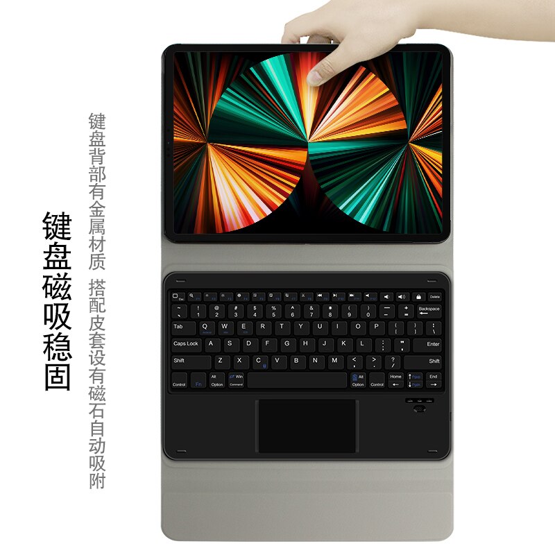 AJIUYU – coque de clavier pour iPad Pro 12.9, pouces, 4e étui de tablette sans fil Bluetooth, housse intelligente pour iPad Pro 12.9
