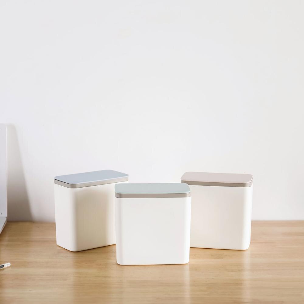 Mini poubelle de bureau Simple avec couvercle | Poubelle avec couvercle, poubelle corbeille à papier, maison