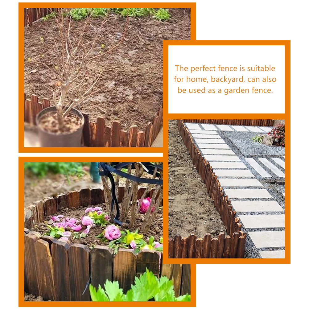 Muur Vangrail Tuinborders En Randafsluiting Houten Houten Decoratief Landschap Franje