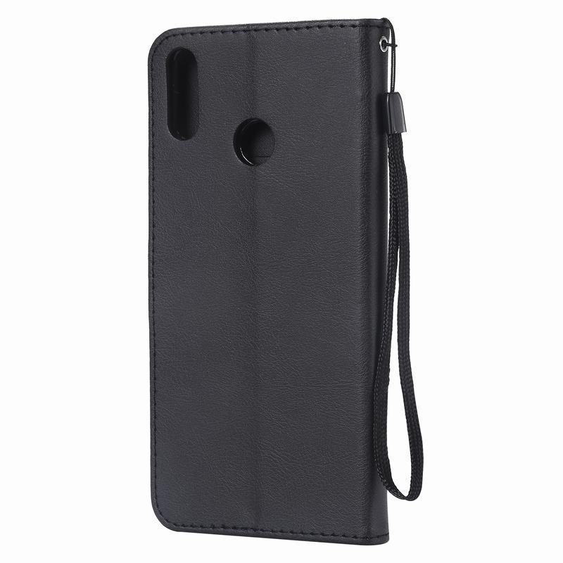 Voor huawei  y6 hoesje op huawei  y6 pro luxe pu leren tassen hoesje voor huawei  y6 flip portemonnee hoesje  y 6