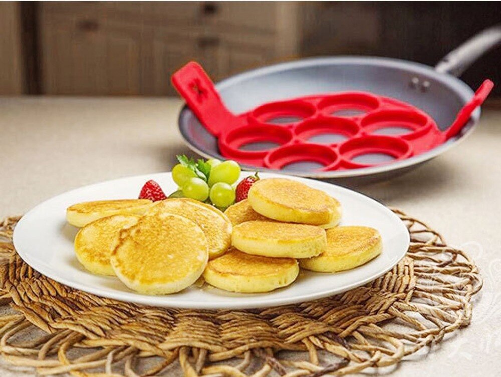 Pancake Maker Nonstick Cooking Tool Round Heart Pancake Maker Egg Cooker Pan Flip Eggs Mold Kitchen Baking Accessories