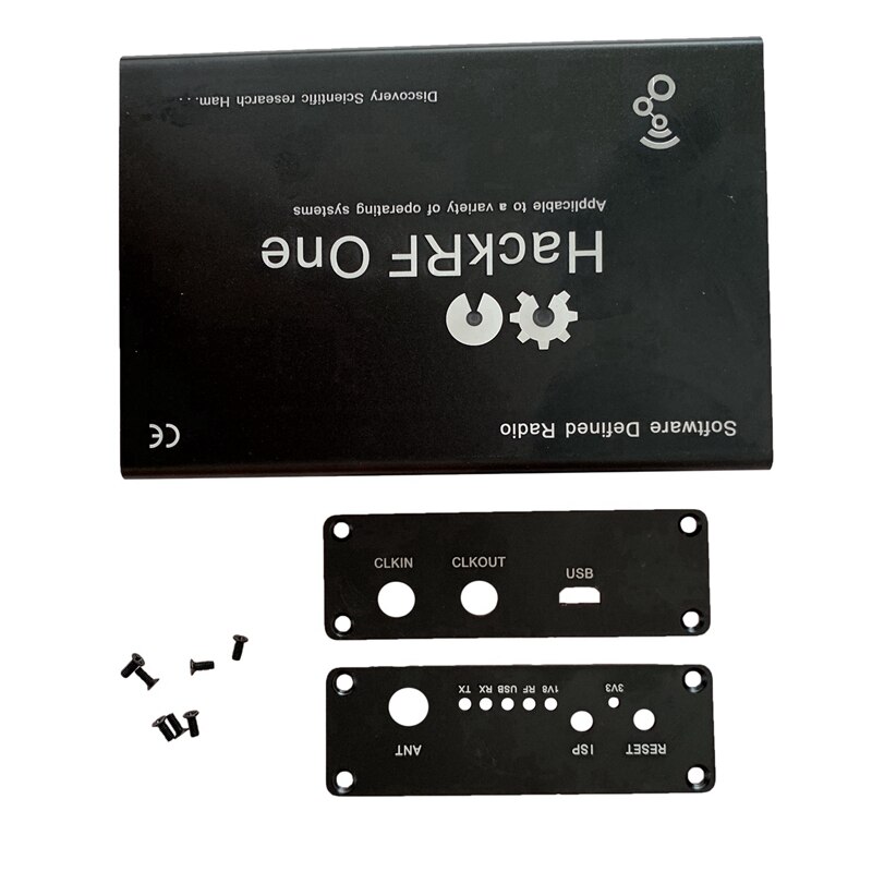 Aluminum Enclosure Black Cover Case Shell USB Common Use for HackRF One SDR
