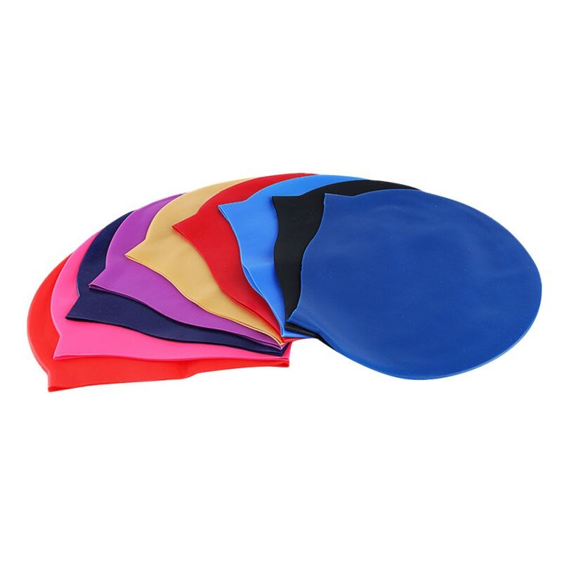 Best! Men's Women's Waterproof Silicone Swimming Caps Sports Swimming Pool Protection Ears Adult Children Long Hair Cap Children