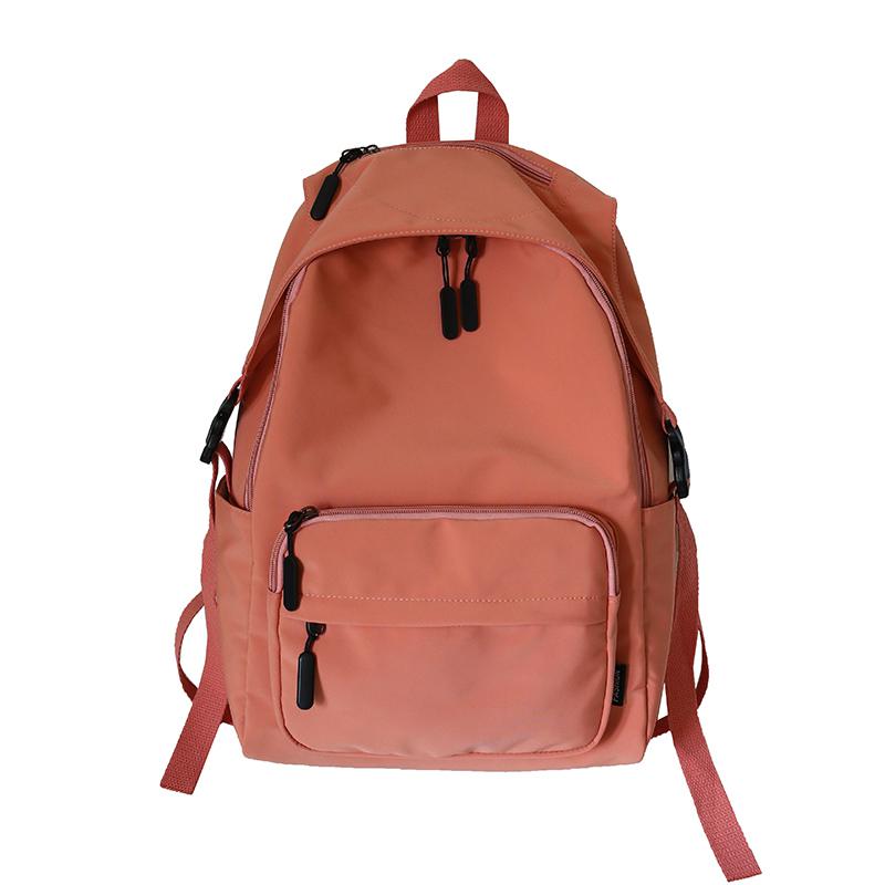 7 farben Nylon Rucksack Wasserdichte Bagpack lässig Rucksack shoudler zurück Pack Schule Taschen Für Teenager Mädchen Mochila Escolar: dunkel rosa