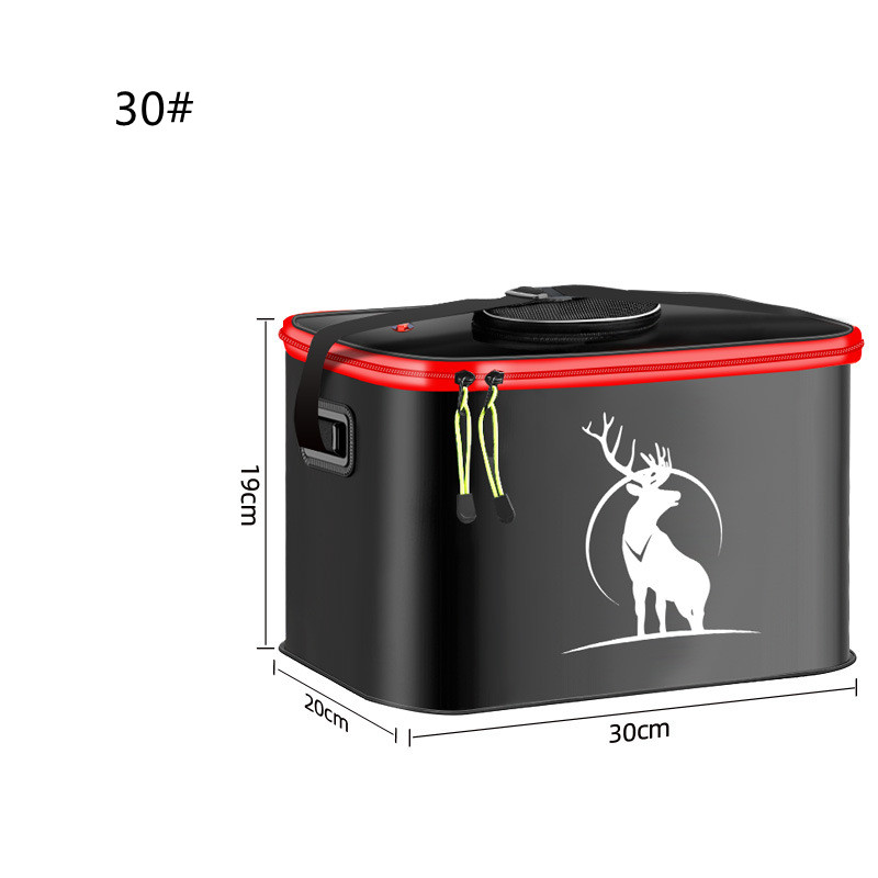 Sac de pêche EVA Portable, seau de pêche pliable, boîte de poissons vivants, conteneur d'eau de camping, sac de rangement de matériel de pêche