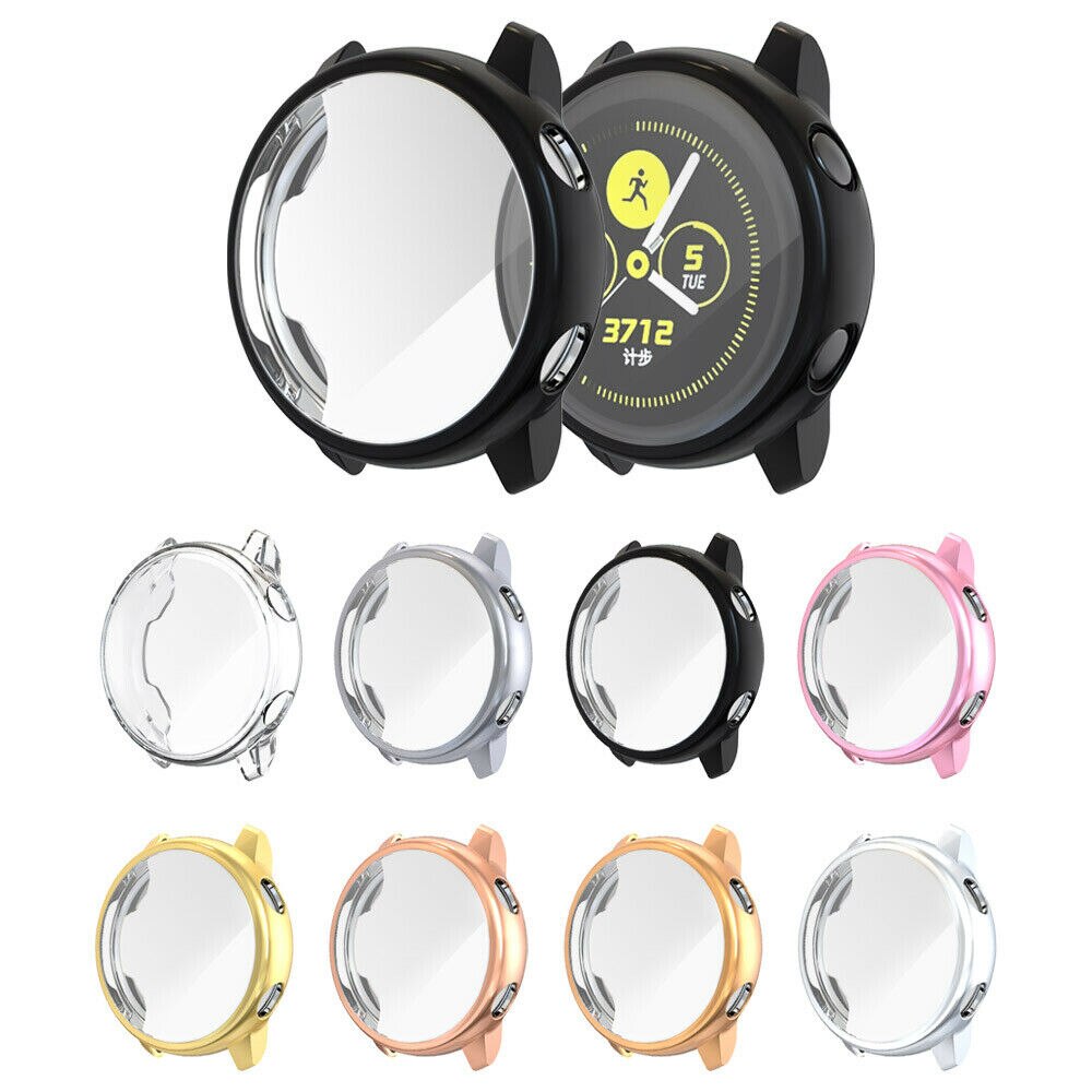 Capinha para samsung gear s3 frontier galaxy watch 46mm tpu macio all-around capa protetora para pára-choques caso quadro bordas ao redor