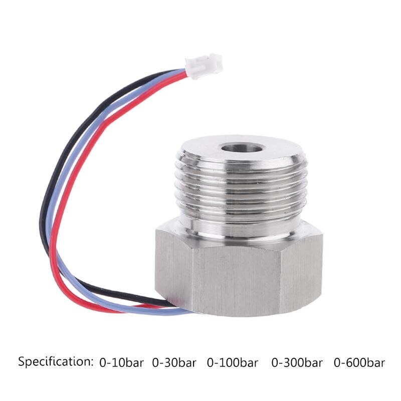G1/2 Flat Mode Pressure Transmitter Sensor 0-10/30/100/300/600bar Input 5V DC 35ED