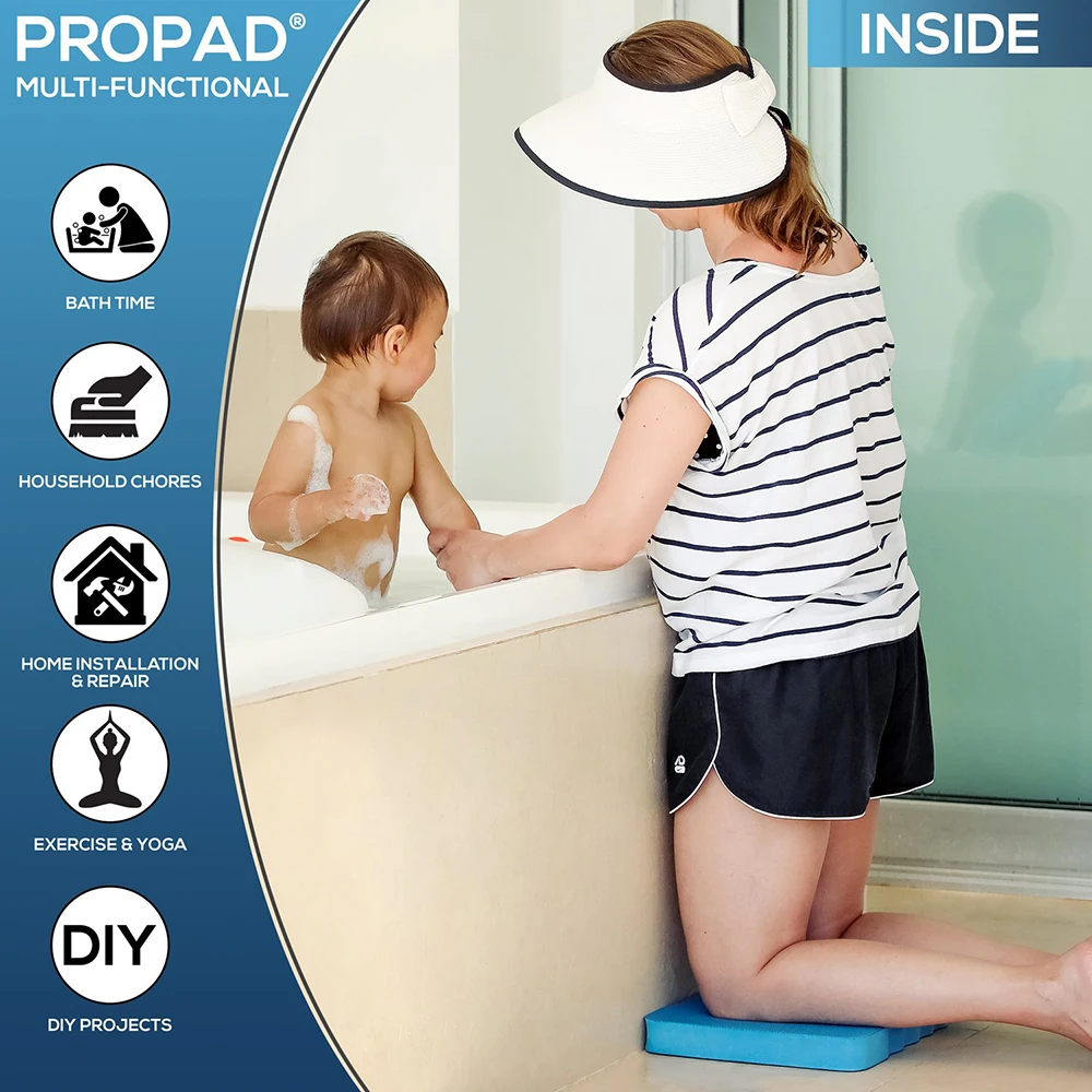 Extra Grote (XL) knielen Pad Knie Bescherming Tuin Bad Vloer Yoga Mat Baby Bad Baden Schoon Bid Oefening Blauw Groen