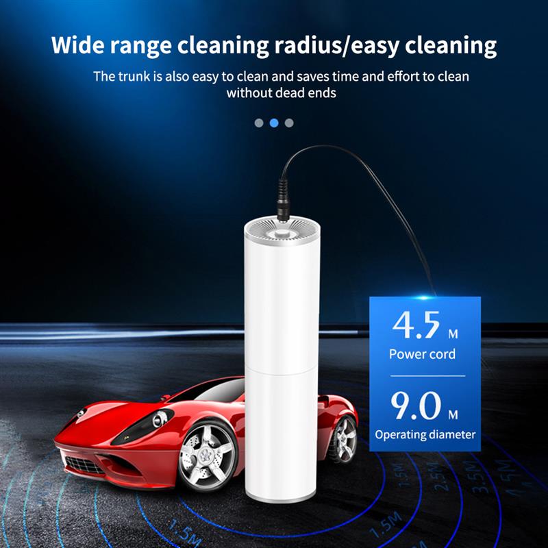Onever mini droog nat dual use auto stofzuiger handzame cilinderstofzuiger sterke zuigkracht praktisch laag geluidsniveau