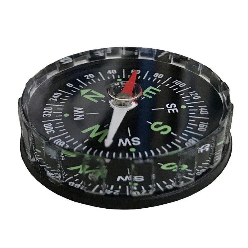 Jadeshay Kompas Outdoor - Vintage Camping kompas klein draagbaar waterdicht metaal Mini Pocket Luminous Compass